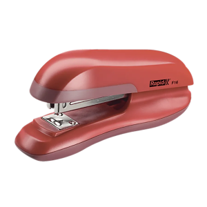 Corchetera F16 Plástica  Color Rojo  Media tira