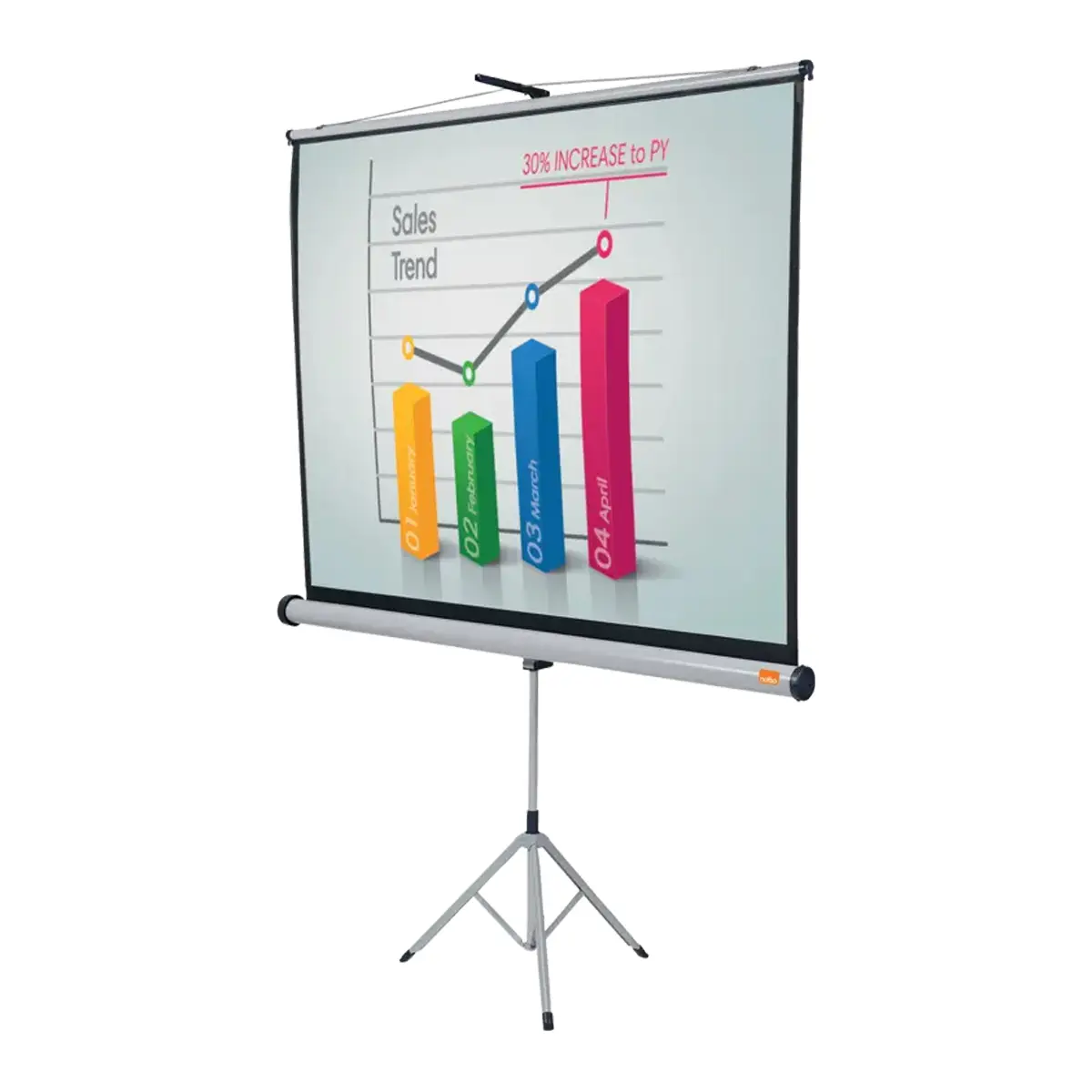 Telón Trípode 4:3 100” (200 x 151 cm) NOBO