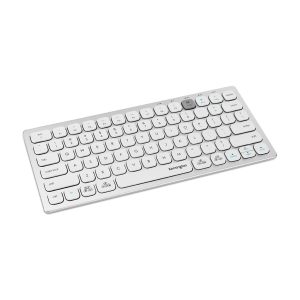 Teclado Inalámbrico Compacto Multidispositivo Blanco Conexión Bluetooth 3.0 & USB 2.4 GHz