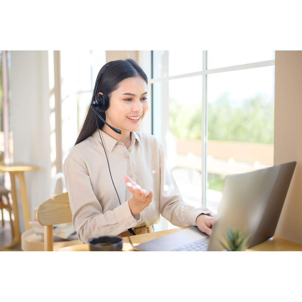 Audífonos Mono USB-A con micrófono y control de volumen - Imagen 7